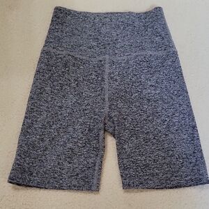 Beyond Yoga Heathered Gray Bike Shorts